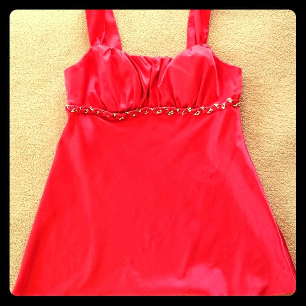 Silky Red Dress Tank